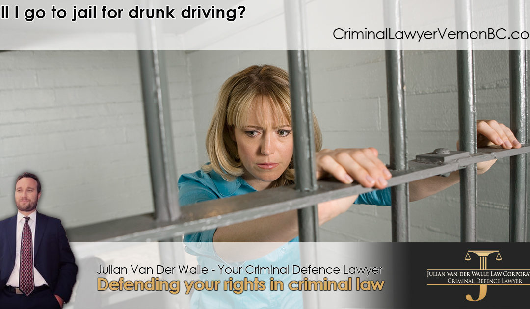 Will I go to jail for drunk driving in Vernon?
